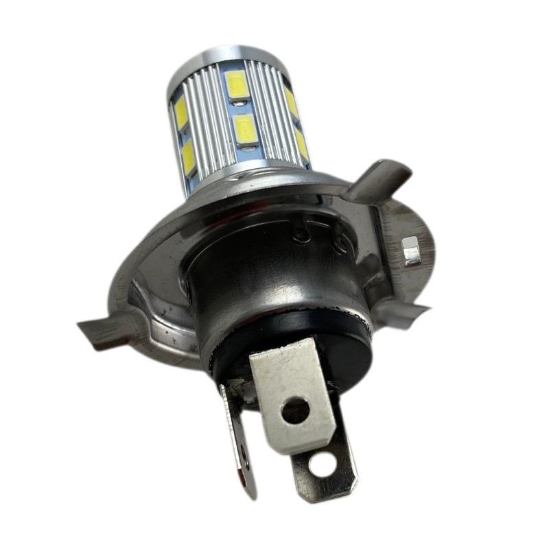 Led λάμπα H4, H4 με 16 led και προτζέκτορα - 1τμχ.