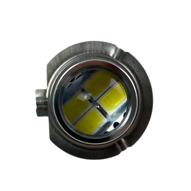 Led λάμπα H7 με 16 led και προτζέκτορα - 1τμχ.