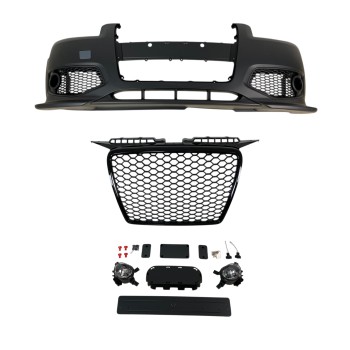 Προφυλακτήρας εμπρός Audi A3 8P (2005-2008) - RS Design με μαύρη γυαλιστερή μάσκα