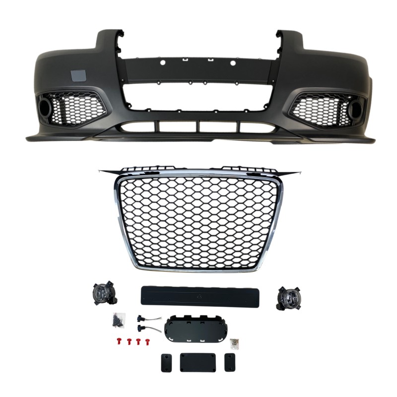 Προφυλακτήρας εμπρός Audi A3 8P (2005-2008) - RS design με πλαίσιο χρωμίου