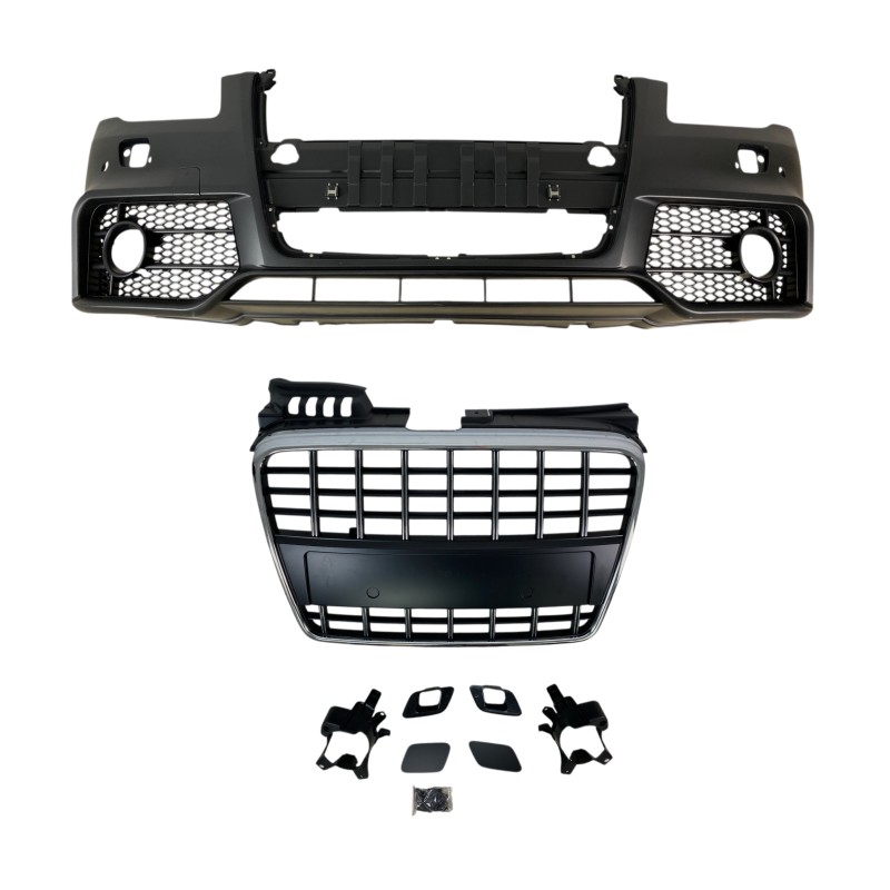 Προφυλακτήρας εμπρός Audi A4 B7 8E (2004-2008) - S3 Design με γρίλια χρωμίου , με ανοίγματα πιτσιλίθρες