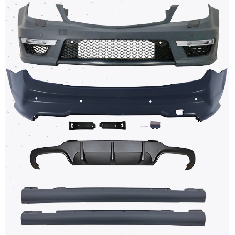 Body kit Mercedes C-Class W204 (2011-2013) - AMG C63 design