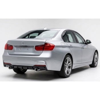 Diffuser προφυλακτήρα BMW F30 (2011-2019) για 2 εξατμίσεις - M pack