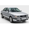 Φανάρια εμπρός Audi 80 (1991-1994) led - chrome , με λάμπες (Η1) - σετ 2τμχ.