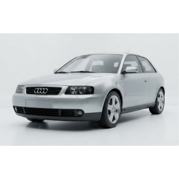 Φανάρια εμπρός Audi A3 (2000-2003) - μαύρα , χωρίς λάμπες (Η1/H7) - σετ 2τμχ.
