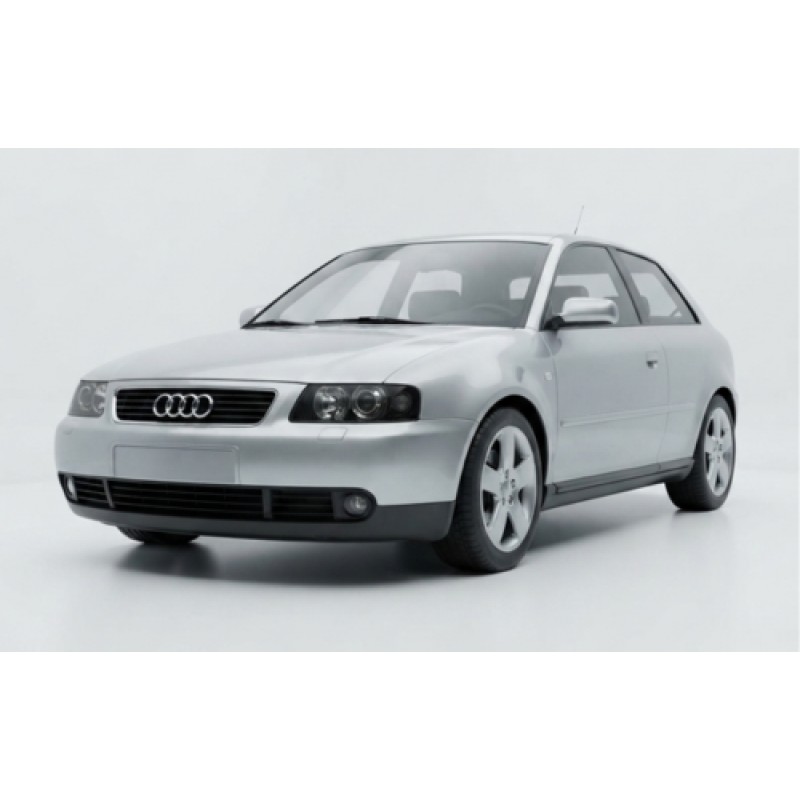 Φανάρια εμπρός Audi A3 (2000-2003) - μαύρα , χωρίς λάμπες (Η1/H7) - σετ 2τμχ.