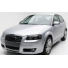 Φανάρια εμπρός Audi A3 (2003-2008) angel eyes - μαύρα , χωρίς λάμπες (Η7) - σετ 2τμχ.