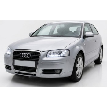 Φανάρια εμπρός Audi A3 (2003-2008) led - chrome , χωρίς λάμπες (Η7) - σετ 2τμχ. Φανάρια εμπρός Audi A3 (2003-2008) led - chrome , χωρίς λάμπες (Η7) - σετ 2τμχ.