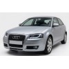 Φανάρια εμπρός Audi A3 (2003-2008) led - μαύρα , με λάμπες (H7/Η1) - σετ 2τμχ.