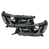 Φανάρια εμπρός Toyota Hilux (2015-2020), led με φώτα ημέρας με H7 / H1 λάμπες - σετ 2τμχ.