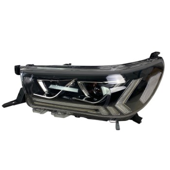 Φανάρια εμπρός Toyota Hilux (2015-2020), led με φώτα ημέρας με H7 / H1 λάμπες - σετ 2τμχ.