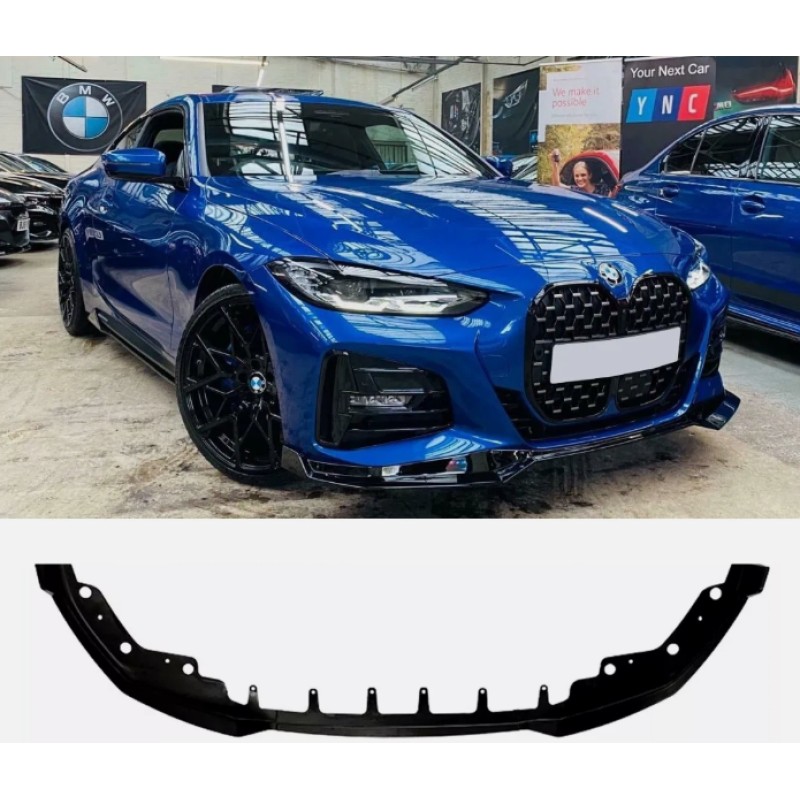 Spoiler εμπρός προφυλακτήρα BMW G22 (2021+) - μαύρο γυαλιστερό