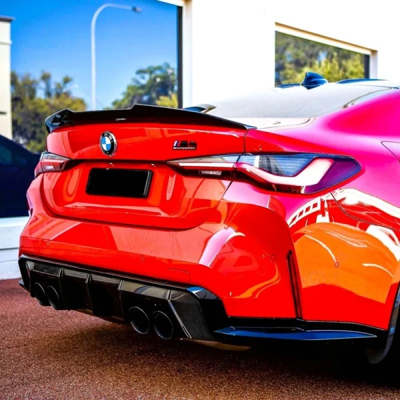 Αεροτομή πορτ μπαγκάζ BMW G23 (2021+) M4 design - μαύρη γυαλιστερή