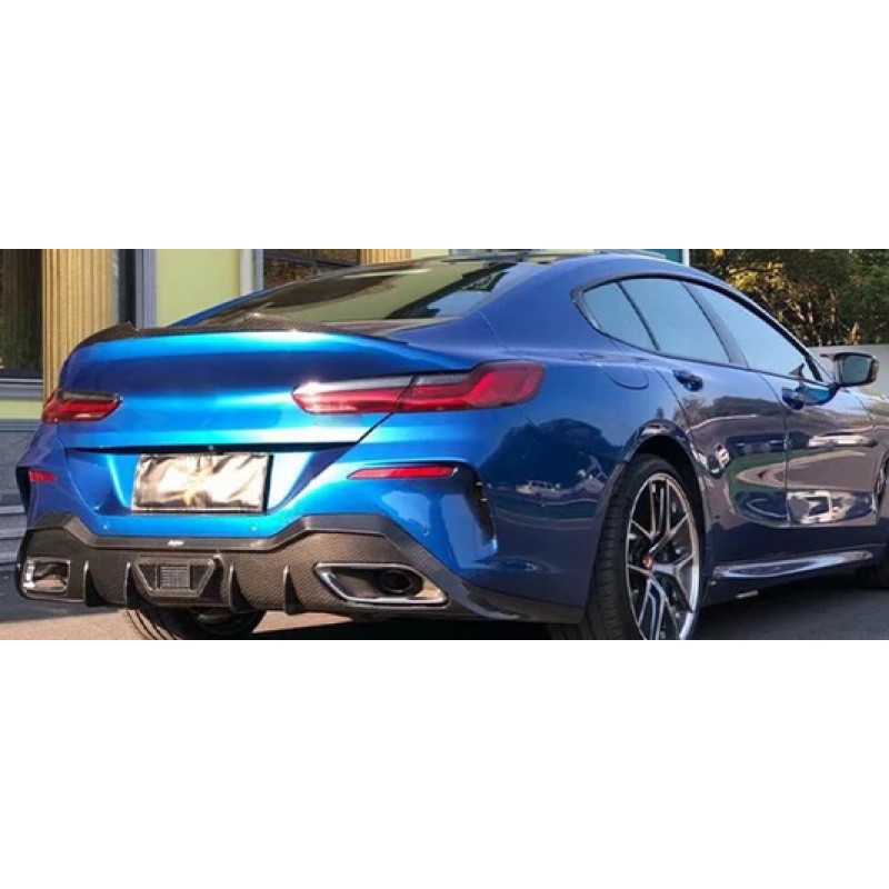 Αεροτομή πορτ μπαγκάζ BMW G16 / F93 (2018+) gran coupe, V design - μαύρη γυαλιστερή