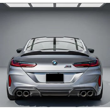 Αεροτομή πορτ μπαγκάζ BMW G16 / F93 (2018+) gran coupe, PSM design - μαύρη γυαλιστερή