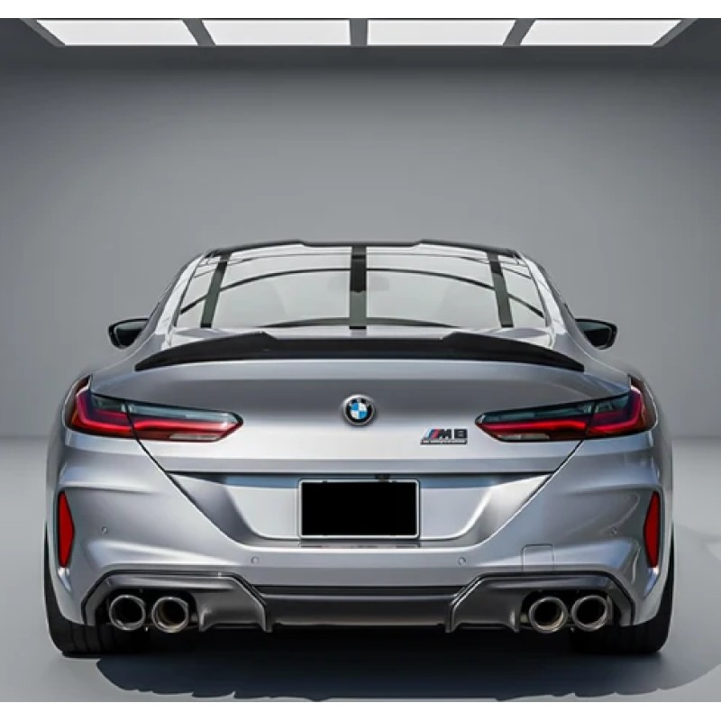 Αεροτομή πορτ μπαγκάζ BMW G16 / F93 (2018+) gran coupe, PSM design - μαύρη γυαλιστερή