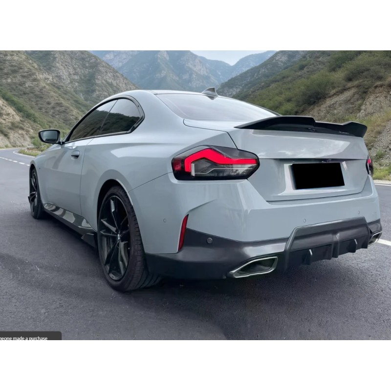 Αεροτομή πορτ μπαγκάζ BMW G42 (2022+) coupe M-Performance design - μαύρη γυαλιστερή