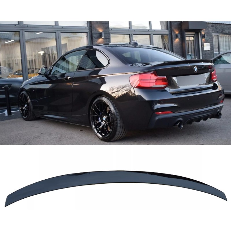 Αεροτομή πορτ μπαγκάζ BMW F22 (2014-2021) - μαύρη γυαλιστερή