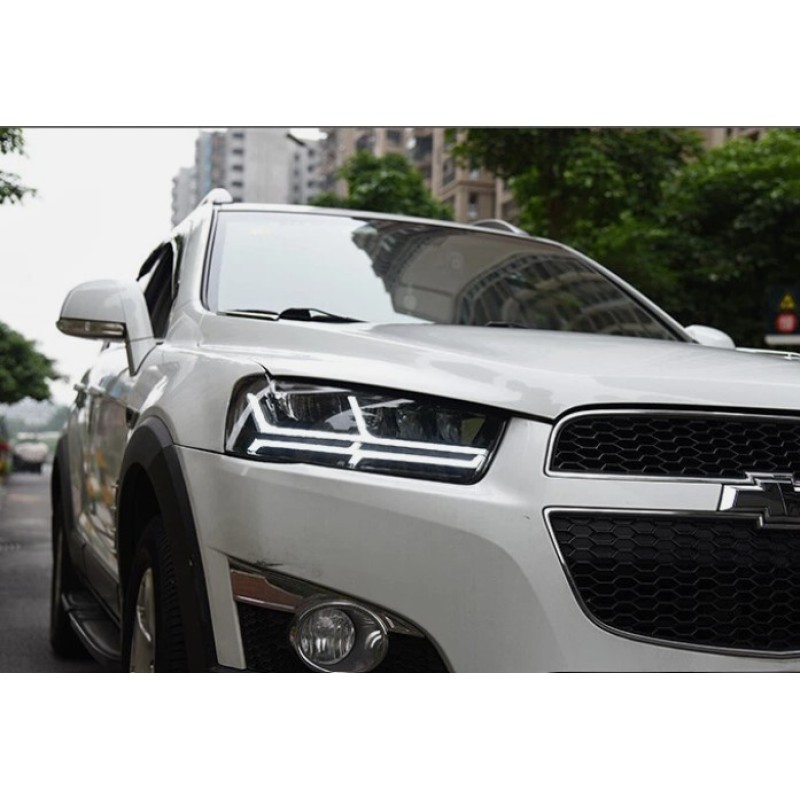 Φανάρια εμπρός Chevrolet Captiva (2011-2018), led με φώτα ημέρας - σετ 2τμχ.