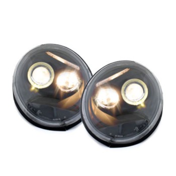 Φανάρια εμπρός Vw Beetle (1998-2005) angel eyes, με λάμπες (Η1) - σετ 2τμχ. Φανάρια εμπρός Vw Beetle (1998-2005) angel eyes, με λάμπες (Η1) - σετ 2τμχ.