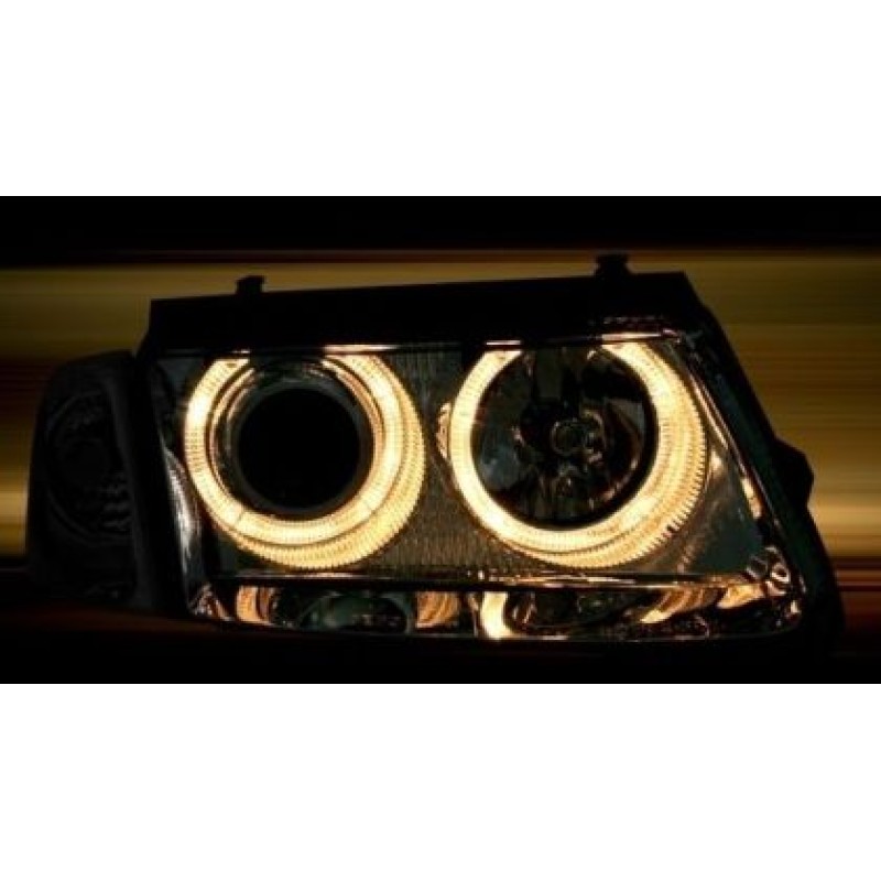 Φανάρια εμπρός angel eyes για Vw Passat 3Β/B5 (1997-2000) - chrome , χωρίς λάμπες (Η7) - σετ 2τμχ. Φανάρια εμπρός angel eyes για Vw Passat 3Β/B5 (1997-2000) - chrome , χωρίς λάμπες (Η7) - σετ 2τμχ.