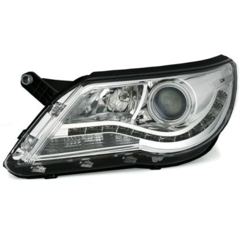 Φανάρια εμπρός led/angel eyes για Vw Tiguan (2007-2011) , με λάμπες (Η1) - σετ 2τμχ. Φανάρια εμπρός led/angel eyes για Vw Tiguan (2007-2011) , με λάμπες (Η1) - σετ 2τμχ.