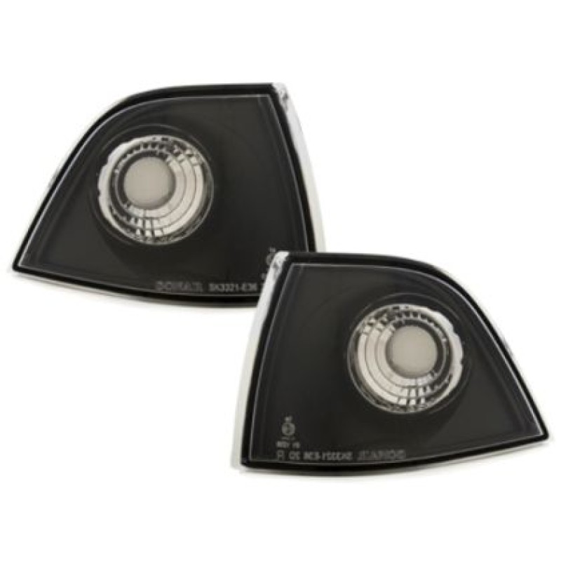 Φλας δίπλα στο φανάρι BMW E36 (199 0 -1999) coupe  / cabrio  - μαύρο - σετ 2τμχ.