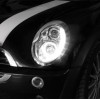 Φανάρια εμπρός Mini cooper (2002-2004) led Dayline - chrome , με λάμπες (Η1) - σετ 2τμχ.