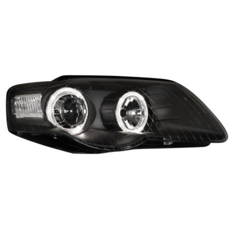 Φανάρια εμπρός angel eyes για Vw Passat B6 / 3C (2005+) - μαύρα , χωρίς λάμπες (Η7) - σετ 2τμχ. Φανάρια εμπρός angel eyes για Vw Passat B6 / 3C (2005+) - μαύρα , χωρίς λάμπες (Η7) - σετ 2τμχ.