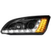 Φανάρια εμπρός Devil eyes led για Ford Focus (2005-2008) - μαύρα , με λάμπες (Η1) - σετ 2τμχ.