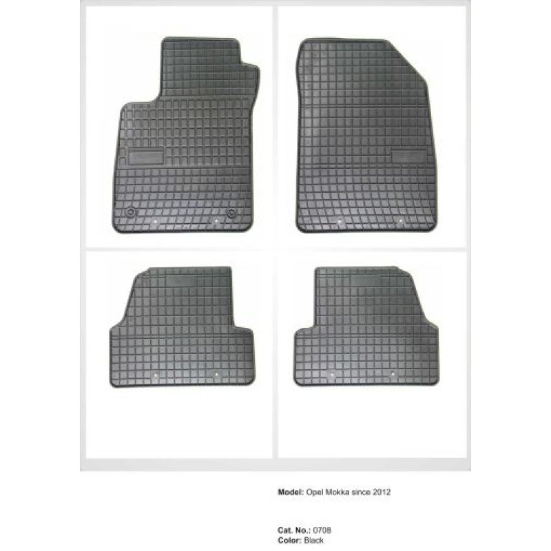 Λαστιχένια πατάκια Frogum για OPEL Mokka  (2012-2019) / CHEVROLET Trax (2013-2022) - 4τμχ.