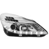 Φανάρια εμπρός led για Opel Corsa D (2006-2010) - chrome , με λάμπες (Η1) - σετ 2τμχ.