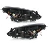 Φανάρια εμπρός led για Opel Corsa D (2006-2010) - chrome , με λάμπες (Η1) - σετ 2τμχ.