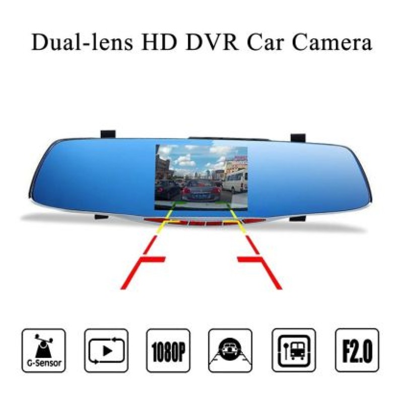 Βίντεο καταγραφέας 1080 FULL HD με 5" LCD οθόνη ,κάμερα οπισθοπορείας και G-Sensor Βίντεο καταγραφέας 1080 FULL HD με 5" LCD οθόνη ,κάμερα οπισθοπορείας και G-Sensor
