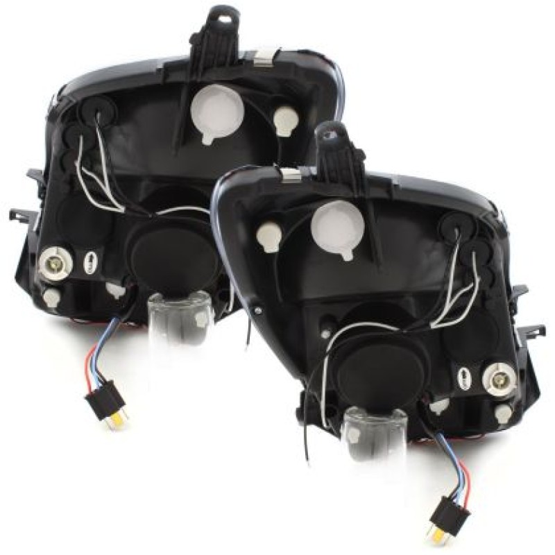 Φανάρια εμπρός angel eyes για Toyota Yaris (2006-2009) - μαύρα , με λάμπες (Η1) - σετ 2τμχ. Φανάρια εμπρός angel eyes για Toyota Yaris (2006-2009) - μαύρα , με λάμπες (Η1) - σετ 2τμχ.
