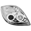 Φανάρια εμπρός angel eyes για Toyota Yaris (2006-2009) - chrome , με λάμπες (Η1) - σετ 2τμχ.