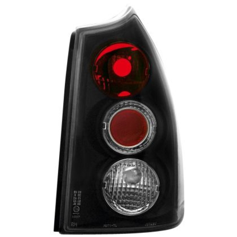Πίσω φανάρια για Peugeot 307 combi - μαύρα - σετ 2τμχ.