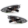 Φανάρια εμπρός led για Fiat Grande Punto (2005+) - χρωμίου , με λάμπες (Η1) - σετ 2τμχ.