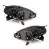 Φανάρια εμπρός led για Fiat Grande Punto (2005+) - chrome , με λάμπες (Η1) - σετ 2τμχ.