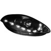 Φανάρια εμπρός led για Fiat Bravo (2007+) - μαύρα , με λάμπες (Η1) - σετ 2τμχ.