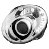 Φανάρια εμπρός led Dayline για Fiat 500 (2007+) - chrome , με λάμπες (Η1) - σετ 2τμχ.