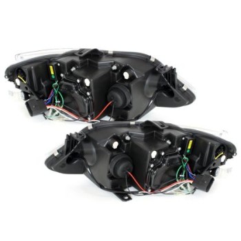 Φανάρια εμπρός led για Seat ibiza 6J (2008+) - chrome , με λάμπες (Η1) - σετ 2τμχ.