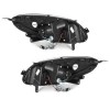 Φανάρια εμπρός led για Renault Twingo (2007+) - μαύρα , με λάμπες (Η1) - σετ 2τμχ.
