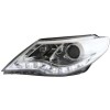 Φανάρια εμπρός led για Vw Passat CC (2008-2012) - chrome , με λάμπες (Η1) - σετ 2τμχ.