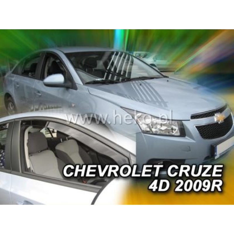 Ανεμοθραύστες για Chevrolet Cruze (2008-2017) sedan - 4 τμχ. εμπρός και πίσω Ανεμοθραύστες για Chevrolet Cruze (2008-2017) sedan - 4 τμχ. εμπρός και πίσω