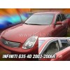 Ανεμοθραύστες για Infiniti G-35 (2003-2006) sedan - 2 τμχ. εμπρός Ανεμοθραύστες για Infiniti G-35 (2003-2006) sedan - 2 τμχ. εμπρός