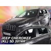 Ανεμοθραύστες για Jeep Cherokee  (2013-2018) 5 πορτο - 4 τμχ. εμπρός και πίσω
