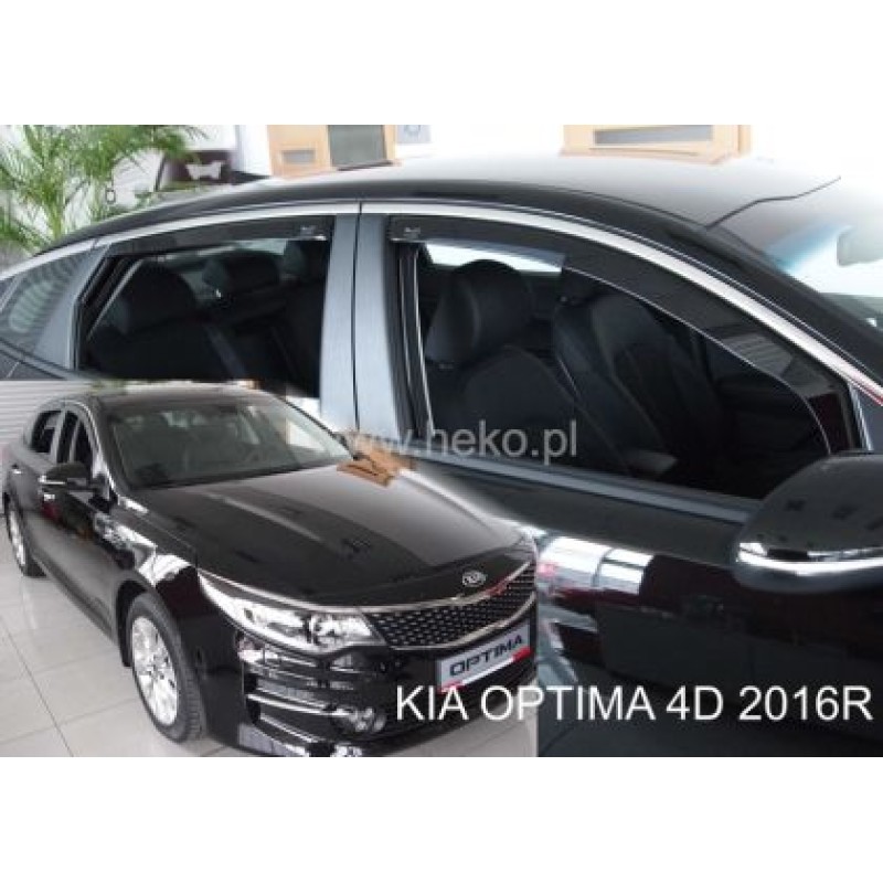 Ανεμοθραύστες για Kia Optima (2015+) sedan - 4 τμχ. εμπρός και πίσω Ανεμοθραύστες για Kia Optima (2015+) sedan - 4 τμχ. εμπρός και πίσω