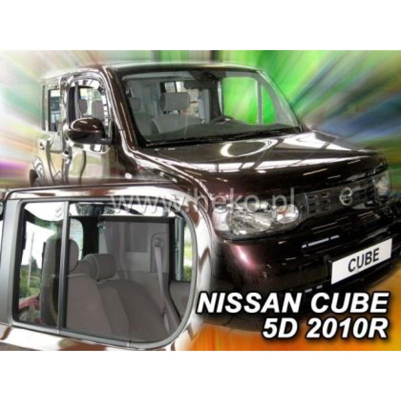 Ανεμοθραύστες για Nissan Cube (2010+) 5 πορτο - 4 τμχ. εμπρός και πίσω Ανεμοθραύστες για Nissan Cube (2010+) 5 πορτο - 4 τμχ. εμπρός και πίσω