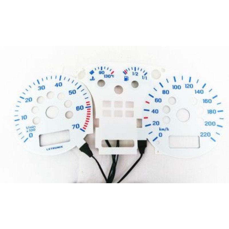 Φωτιζόμενο καντράν Vw Golf 4 / Bora - 220 km/h / 7000 στρ. μπλε Φωτιζόμενο καντράν Vw Golf 4 / Bora - 220 km/h / 7000 στρ. μπλε